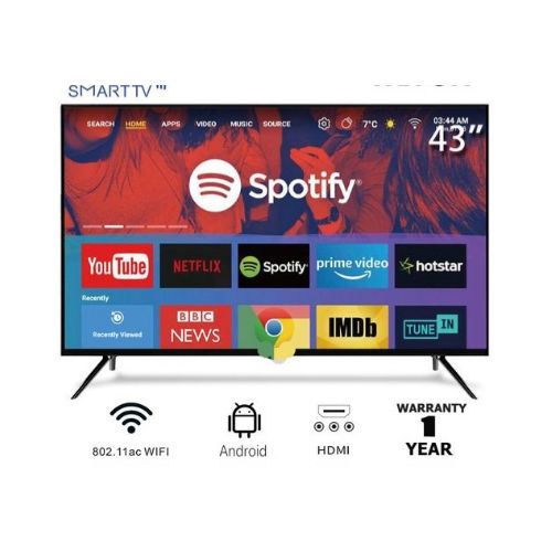 Sonix 43 Inches Super HD Android Smart Frameless TV